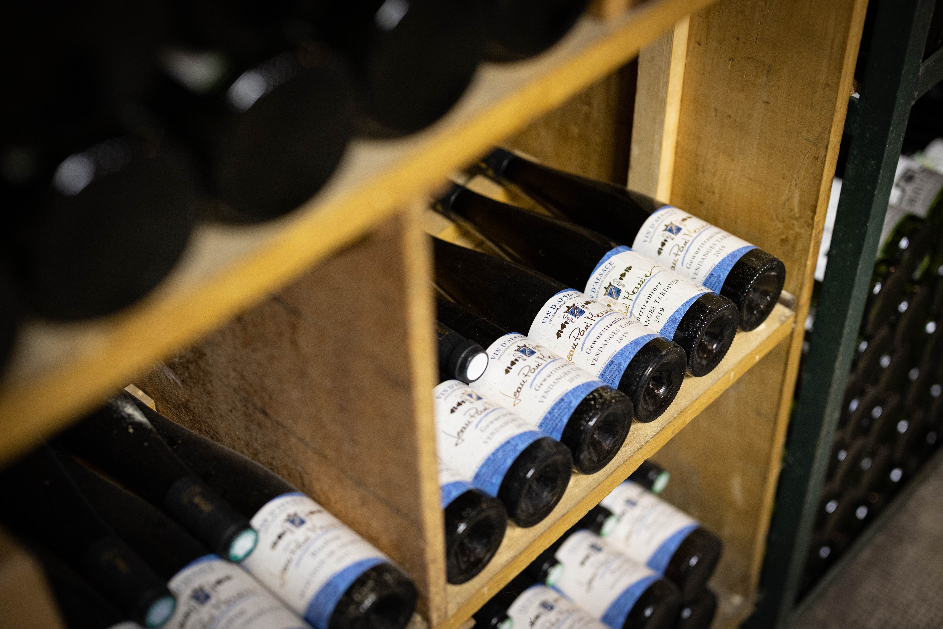 Vin blanc Gewurztraminer - Muscat - Riesling à Mittelwihr (Colmar)
